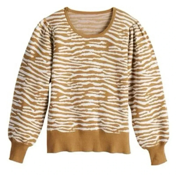 Nine West Women’s Scoopneck Balloon-Sleeve Sweater - Picture 3 of 8